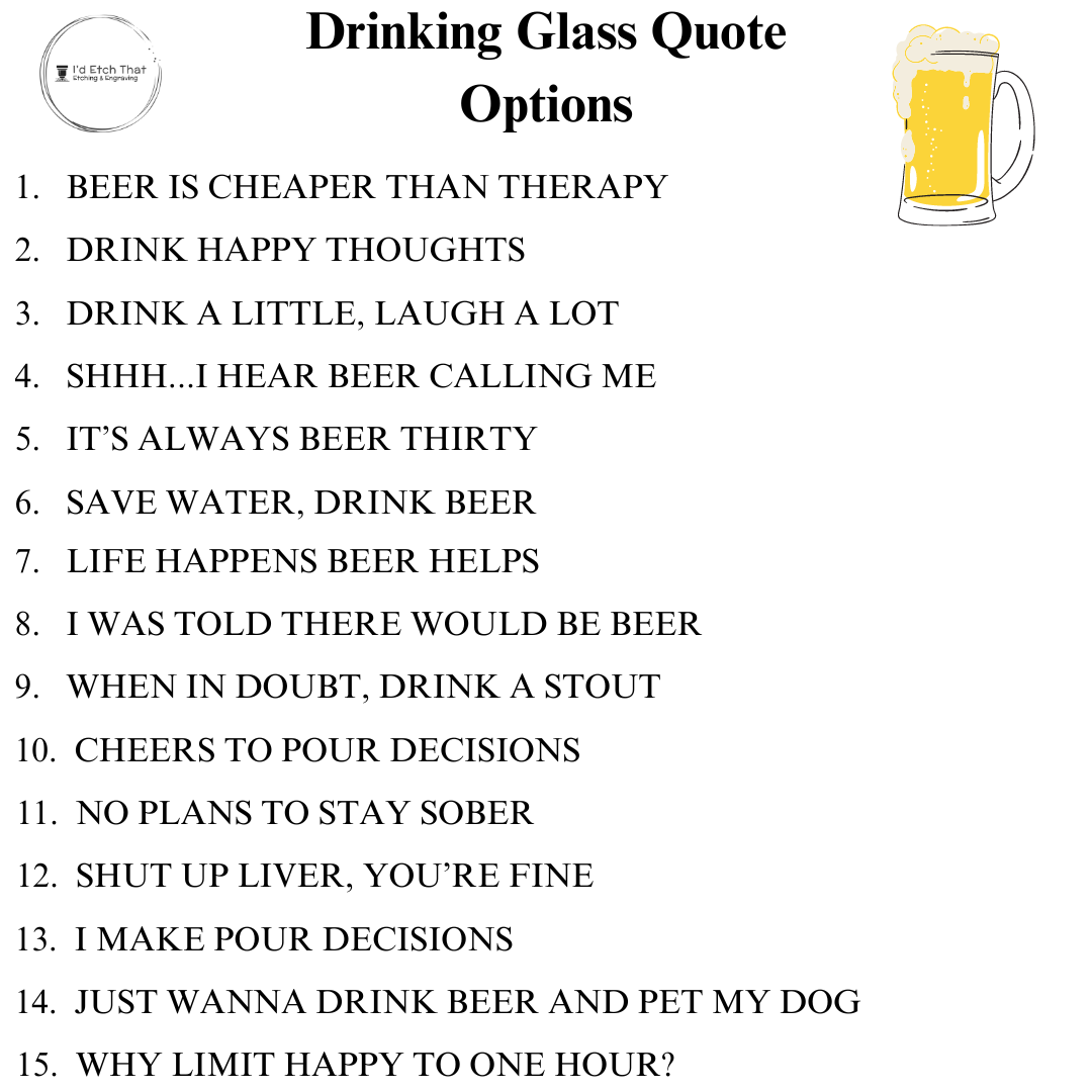 Drinking Glasses (16oz)