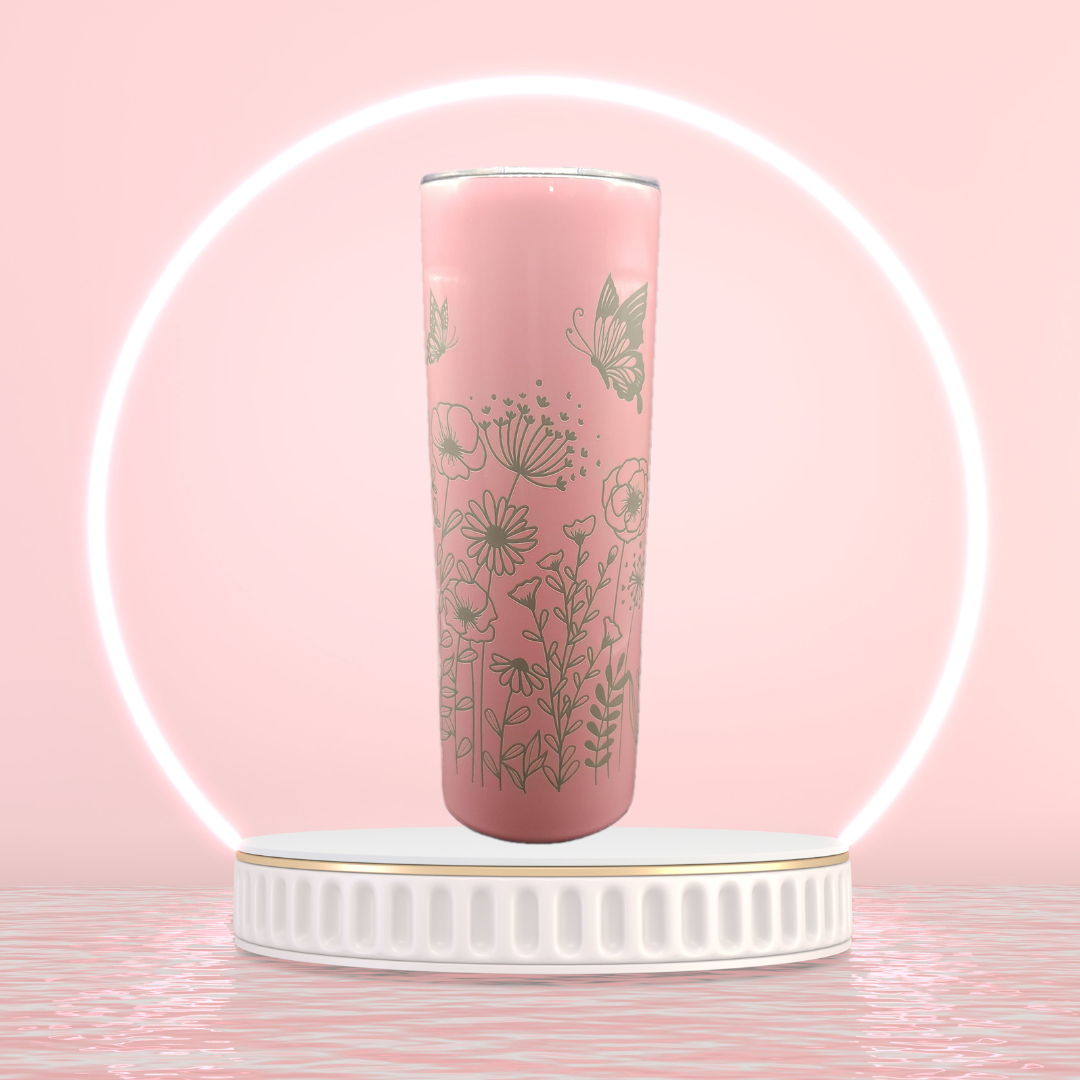 Butterfly Skinny Tumbler (20oz)