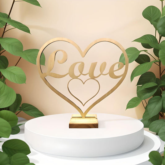 Love, Wood Sign (3D)