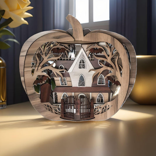 3D Pumpkin Haunted Mansion