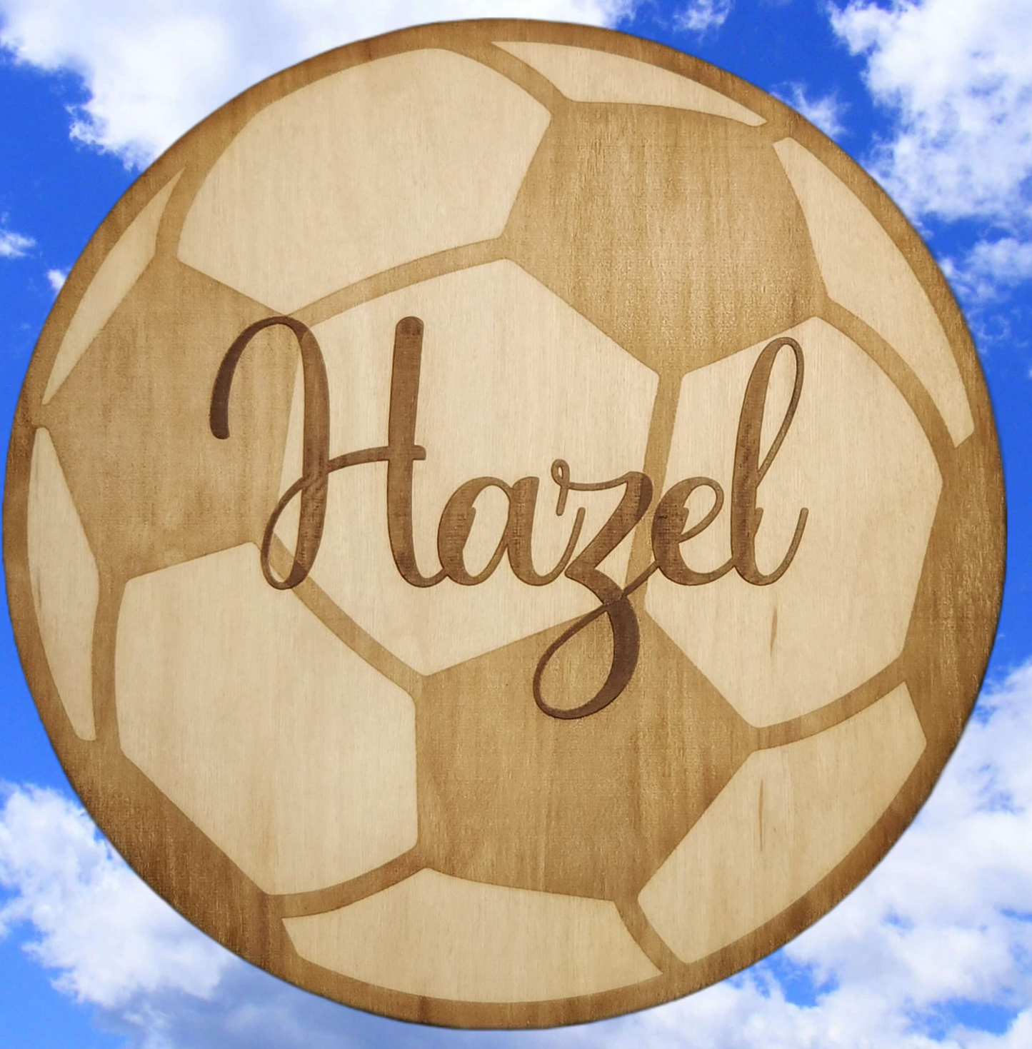 Wood Soccer Ball