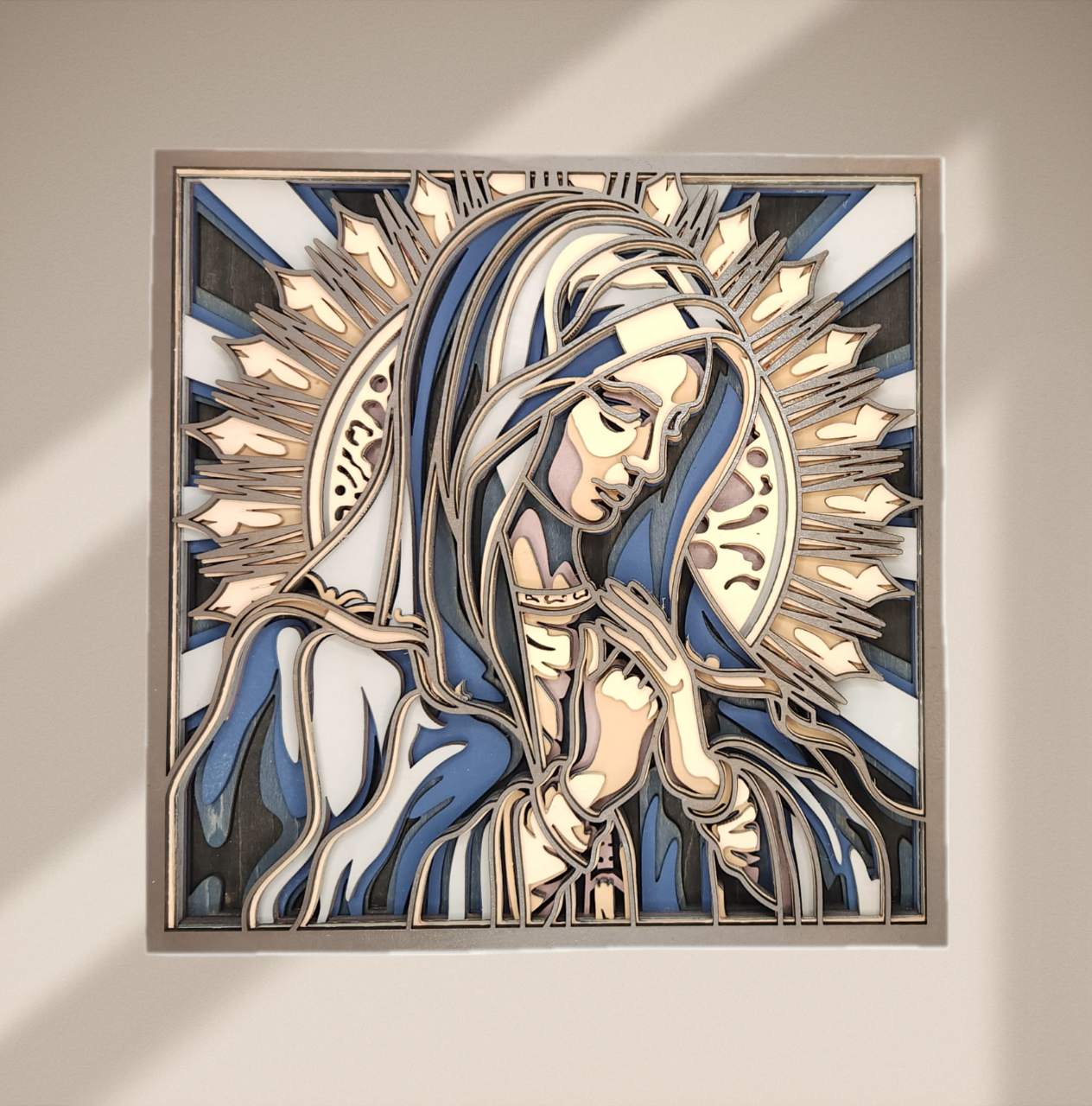 Virgin Mary Multilayer Picture